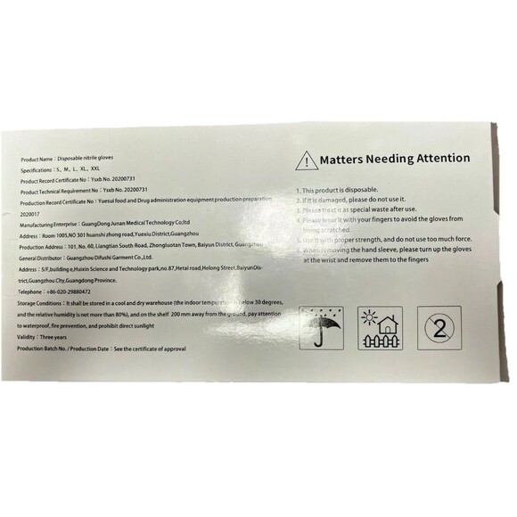 2 Boxes Nitrile disposable gloves 100 Blue Powder Free Medium cleaning salons - Picture 3 of 8